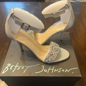 Betsey Johnson Silver Women's Heels
